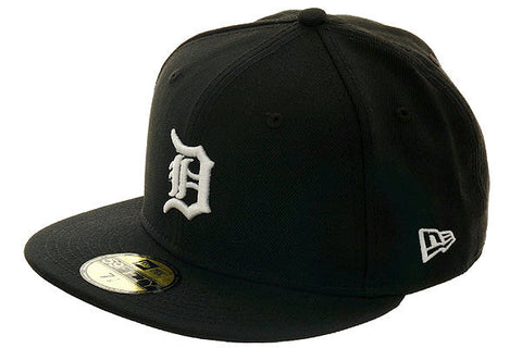 New Era 59Fifty Detroit Tigers Fitted Hat - Black, White New Era