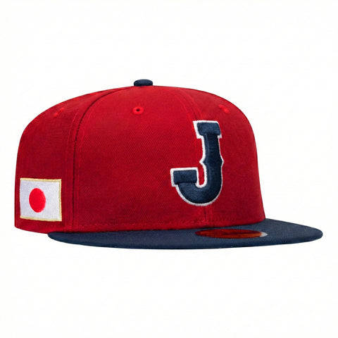 Pre-order New Era 59Fifty Japan WBC 2026 Hat - Red, Navy New Era