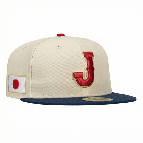 Pre-order New Era 59Fifty Japan WBC 2026 Hat - White, Navy New Era