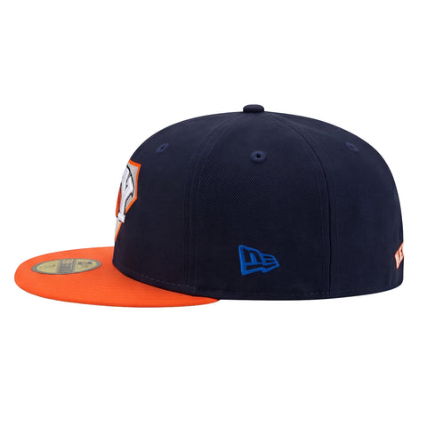 Pre-Order New Era 59Fifty New York Knicks Tri Logo Patch Hat - Navy, Orange New Era