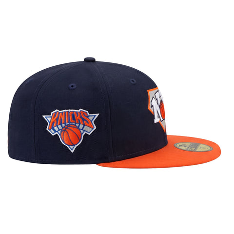Pre-Order New Era 59Fifty New York Knicks Tri Logo Patch Hat - Navy, Orange New Era