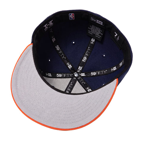 Pre-Order New Era 59Fifty New York Knicks Tri Logo Patch Hat - Navy, Orange