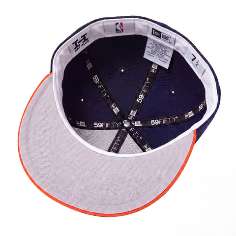 Pre-Order New Era 59Fifty New York Knicks Tri Logo Patch Hat - Navy, Orange New Era