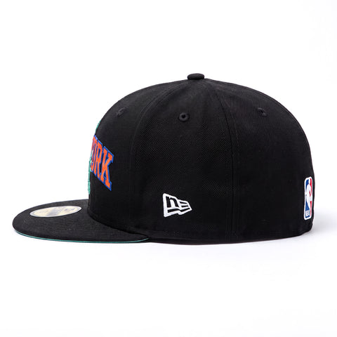 Pre-Order New Era 59Fifty New York Knicks 2026 NBA Champions Patch Statue of Liberty Arch Hat - Black New Era