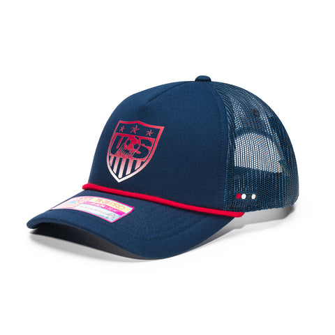 Fan Ink USA Soccer Making History Trucker Snapback -  White Red Fan Ink