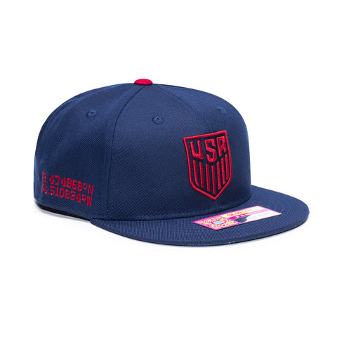 Fan Ink USA Soccer Bankroll Snapback -  Navy Fan Ink