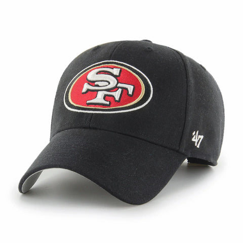 47 Brand San Francisco 49ers otc MVP Adjustable Velcro Hat - Black 47 Brand