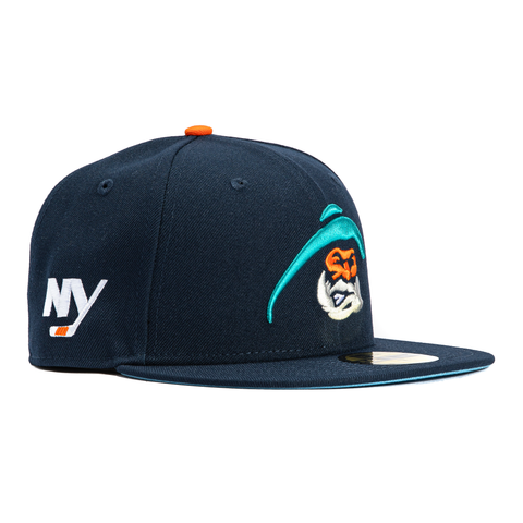 New Era 59Fifty New York Islanders NY Logo Patch 1995 Face Hat - Navy