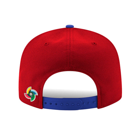 Pre-order New Era 9Fifty Youth Puerto Rico WBC 2026 Snapback Hat - Red, Royal New Era