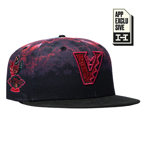 New Era 59Fifty 2026 Horror Pack Arizona Diamondbacks 2011 All Star Game Patch Upside Down Hat - Red, Black New Era