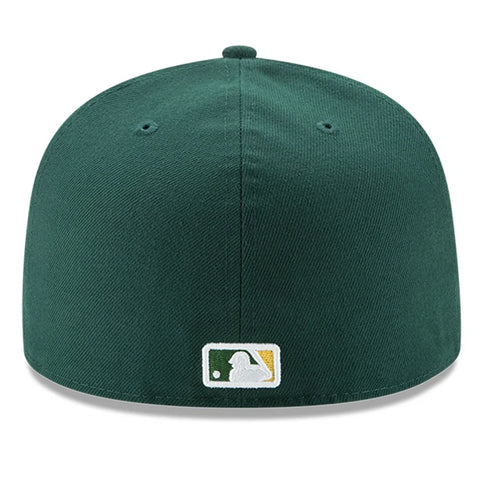 New Era 59Fifty Authentic Collection Oakland Athletics Road Hat - Dark Green