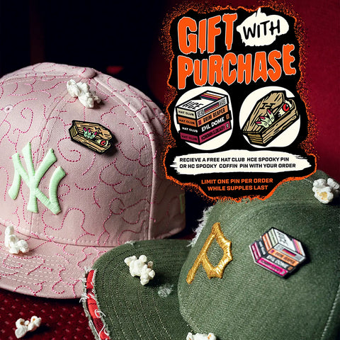 New Era 59Fifty Spooky Szn Pittsburgh Pirates 1959 All Star Game Patch Hat - Olive, Metallic Gold New Era