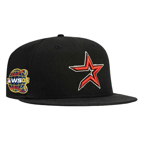 New Era 59Fifty Houston Astros 2005 World Series Patch Alternate Hat - Black New Era
