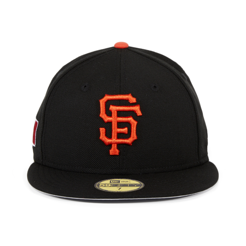 New Era 59Fifty San Francisco Giants Mexico Flag Patch Game Hat - Black
