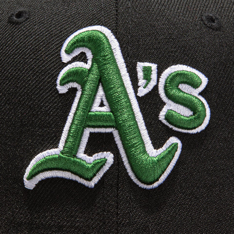 New Era 59Fifty Retro On-Field Oakland Athletics Hat - Black, Green, White