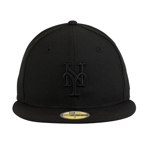 New Era 59Fifty New York Mets Hat - Black, Black