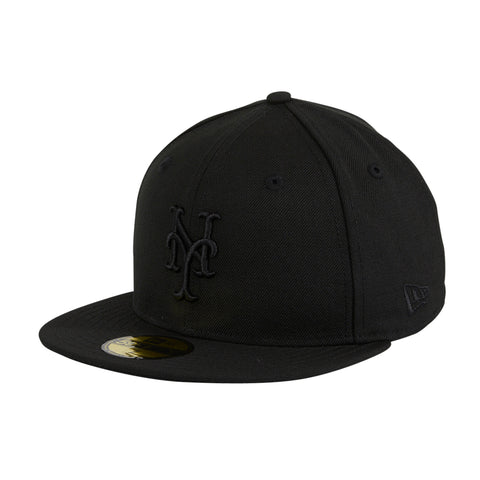 New Era 59Fifty New York Mets Hat - Black, Black