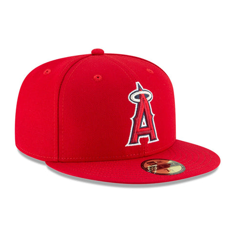 New Era 59Fifty Authentic Collection Los Angeles Angels Game Hat - Red