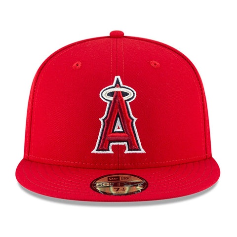 New Era 59Fifty Authentic Collection Los Angeles Angels Game Hat - Red