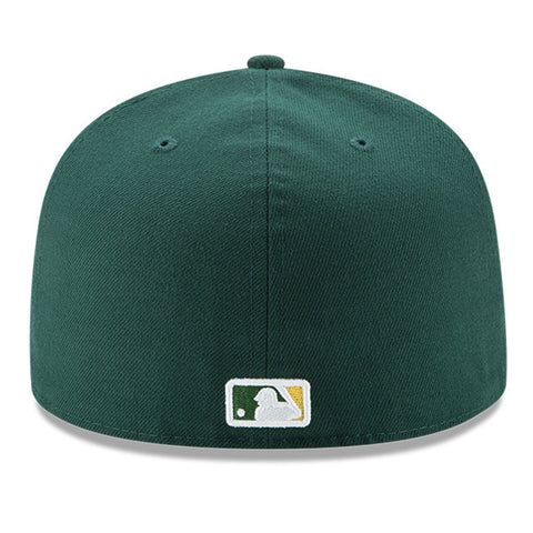 New Era 59Fifty Authentic Collection Oakland Athletics Road Hat - Dark Green