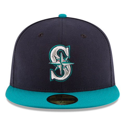 New Era 59Fifty Authentic Collection Seattle Mariners Alternate Hat - Navy, Teal