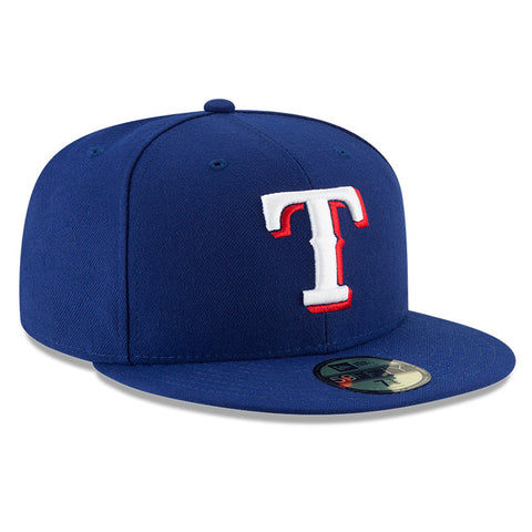New Era 59Fifty Authentic Collection Texas Rangers Game Hat - Royal