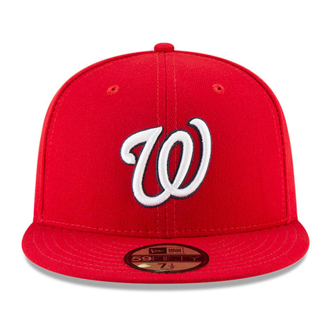 New Era 59Fifty Authentic Collection Washington Nationals Fitted Game Hat - Red