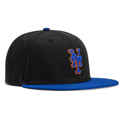 New Era 59Fifty Retro On-Field New York Mets 2000 Road Hat -Black, Royal