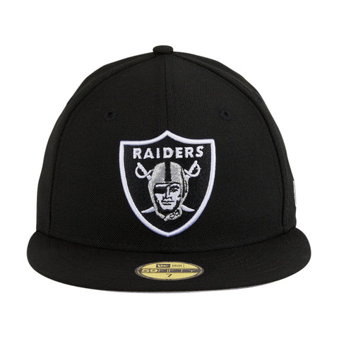 New Era 59Fifty Las Vegas Raiders Hat - Black, White New Era