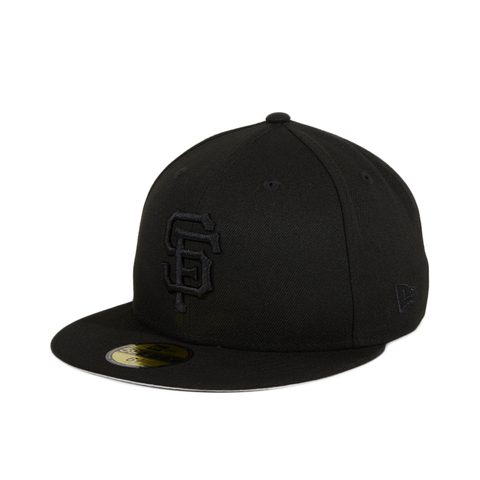 New Era 59Fifty San Francisco Giants Fitted Hat Black Black Hat Club