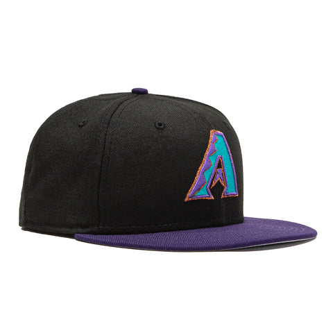 Black and purple diamondbacks hat Clearance
