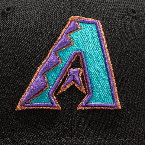 New Era 59Fifty Retro On-Field Arizona Diamondbacks 1998 Hat - Black, Teal, Purple