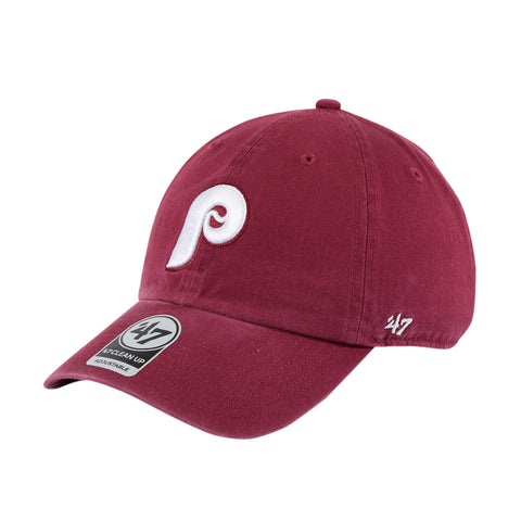 47 Brand Cleanup Philadelphia Phillies Adjustable Hat - Maroon, White