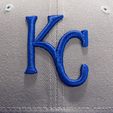 New Era 59Fifty Retro On-Field Kansas City Royals Hat - Gray, Royal