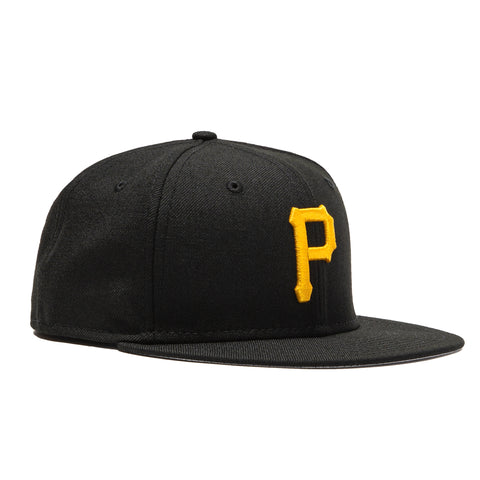 Pittsburgh Baseball Hat Black Cooperstown AC New Era 59FIFTY Fitted Black / Manilla / 7 3/4