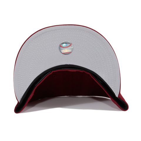 New Era 59Fifty New York Yankees Hat - Cardinal, White