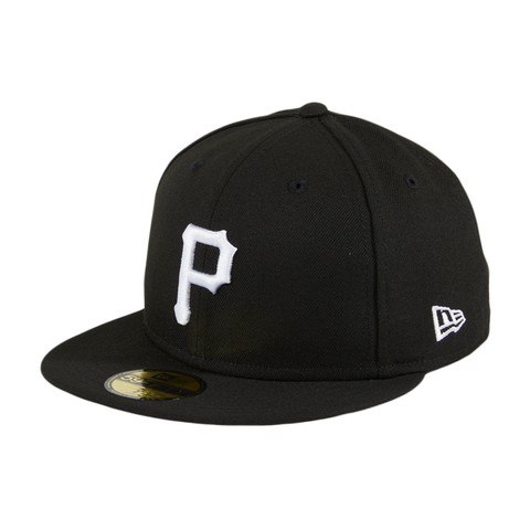 New Era 59Fifty Pittsburgh Pirates Hat - Black, White