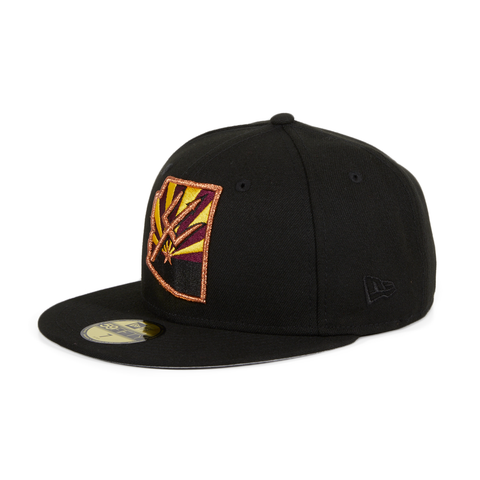 New Era 59Fifty Arizona State University Flag State Hat Black Hat Club