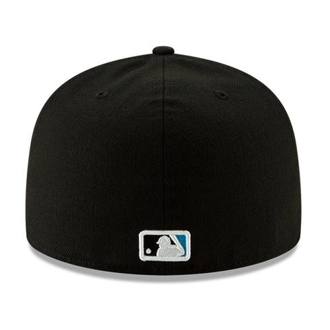 New Era 59Fifty Authentic Collection Miami Marlins Game Hat - Black