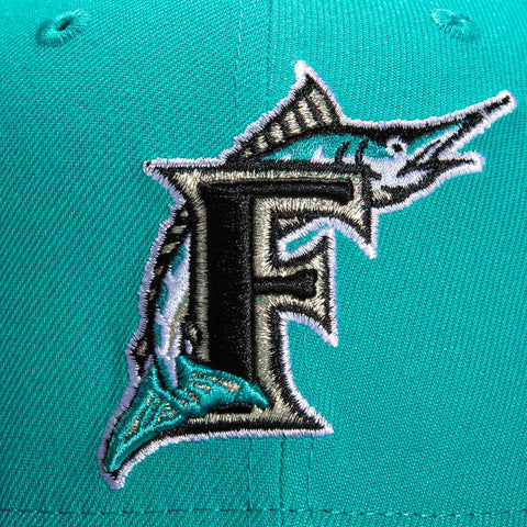 New Era 59Fifty Retro On-Field Florida Marlins 1993 Hat - Teal, Black