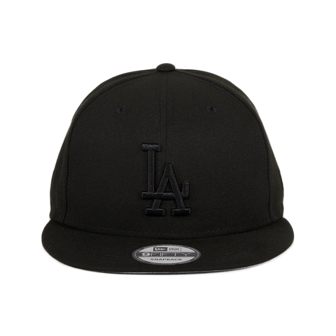 New Era 9Fifty MLB Basic Los Angeles Dodgers Snapback Hat - Black, Black