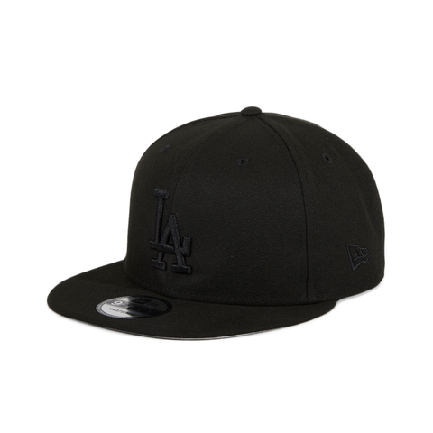 New Era 9Fifty MLB Basic Los Angeles Dodgers Snapback Hat - Black, Black
