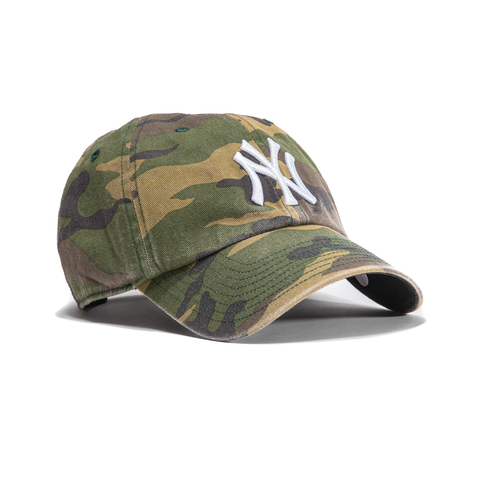 47 Brand New York Yankees Cleanup Adjustable Hat Camo – Hat Club
