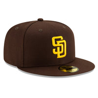 New Era 59Fifty Authentic Collection San Diego Padres Home Hat - Brown