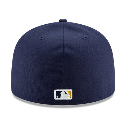 New Era 59Fifty Authentic Collection Milwaukee Brewers Game Hat - Navy