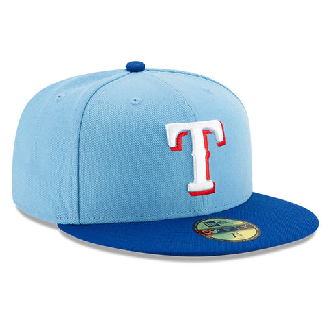 New Era Authentic Collection Texas Rangers Alternate 2 Fitted Hat - Light Blue, Royal