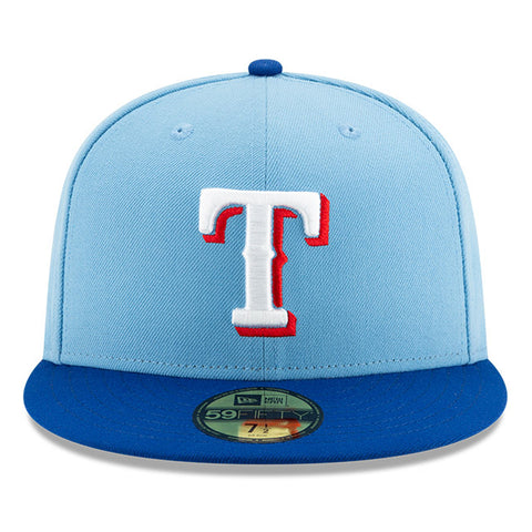 New Era Authentic Collection Texas Rangers Alternate 2 Fitted Hat - Light Blue, Royal