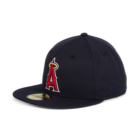New Era 59Fifty Los Angeles Angels 2002 World Series Patch Hat - Navy