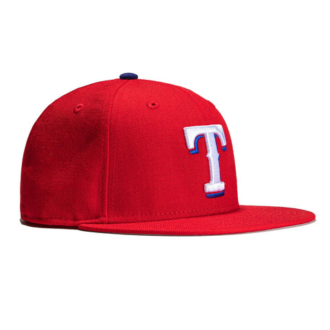 New Era 59Fifty Retro On-Field Texas Rangers Hat - Red