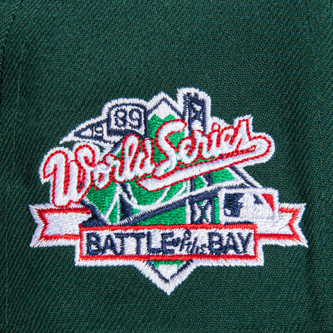 New Era 59Fifty Oakland Athletics 1989 World Series Patch Hat - Green